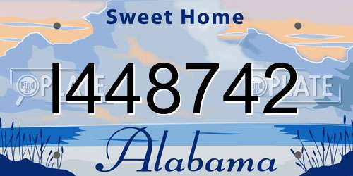 I448742 Alabama License Plate