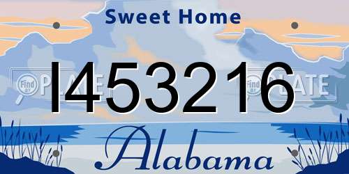 I453216 Alabama License Plate