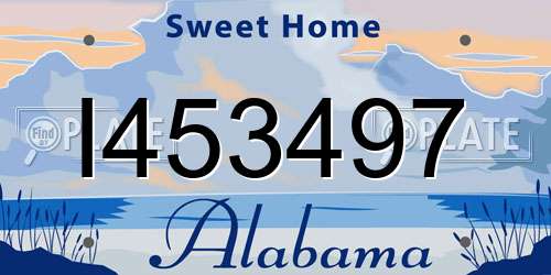I453497 Alabama License Plate