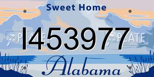 I453977 Alabama License Plate