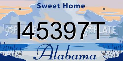 I45397T Alabama License Plate