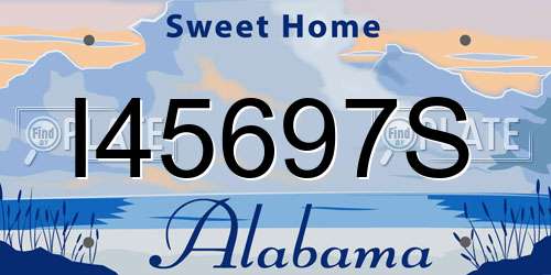 I45697S Alabama License Plate