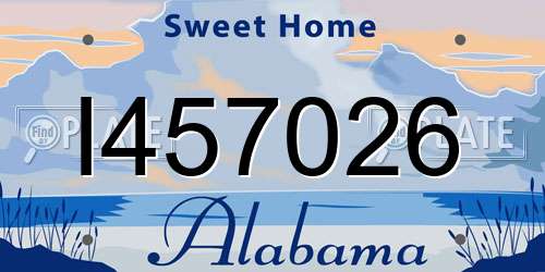 I457026 Alabama License Plate