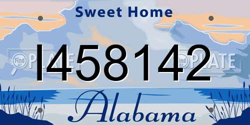 I458142 Alabama License Plate