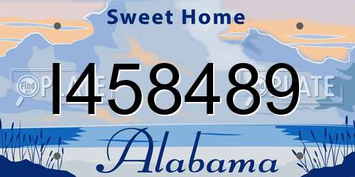 I458489 Alabama License Plate