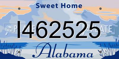 I462525 Alabama License Plate