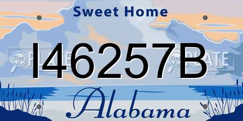 I46257B Alabama License Plate