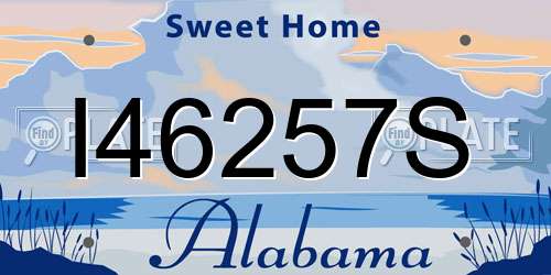 I46257S Alabama License Plate