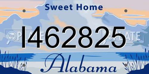 I462825 Alabama License Plate
