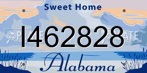 I462828 Alabama License Plate