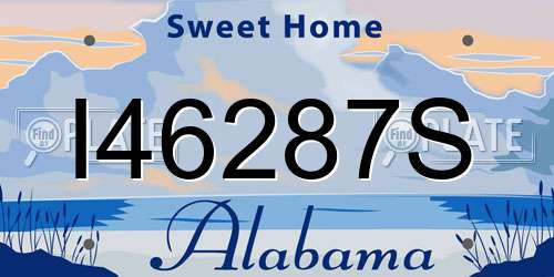 I46287S Alabama License Plate