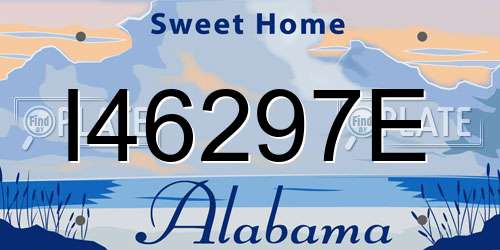 I46297E Alabama License Plate