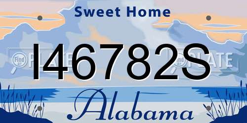 I46782S Alabama License Plate