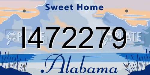 I472279 Alabama License Plate