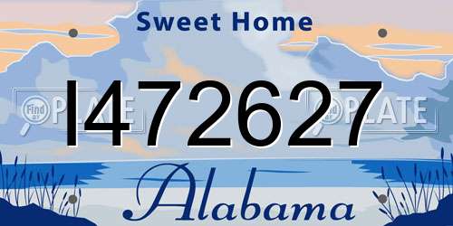 I472627 Alabama License Plate