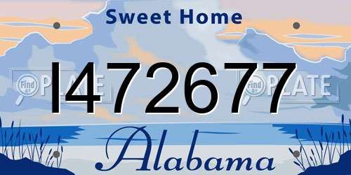 I472677 Alabama License Plate