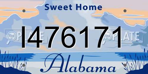 I476171 Alabama License Plate
