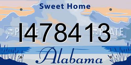 I478413 Alabama License Plate