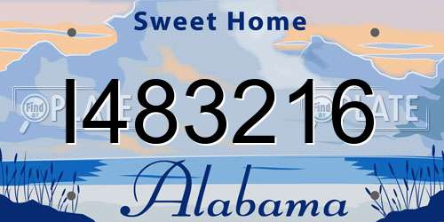 I483216 Alabama License Plate