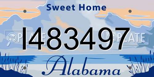 I483497 Alabama License Plate