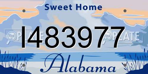 I483977 Alabama License Plate