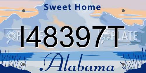 I48397T Alabama License Plate