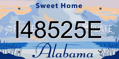 I48525E Alabama License Plate