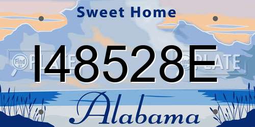 I48528E Alabama License Plate
