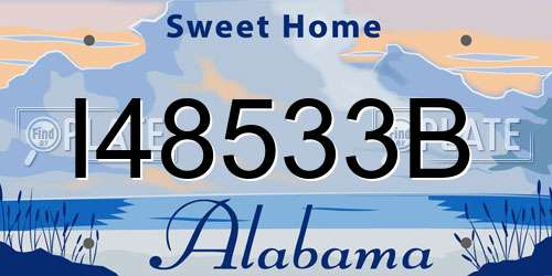 I48533B Alabama License Plate