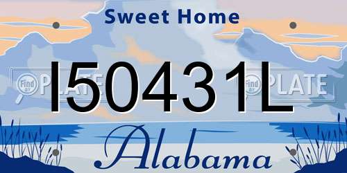 I50431L Alabama License Plate