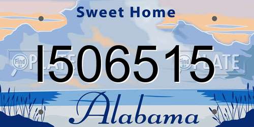 I506515 Alabama License Plate