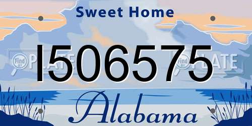 I506575 Alabama License Plate