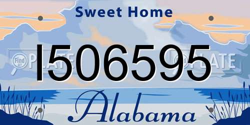 I506595 Alabama License Plate
