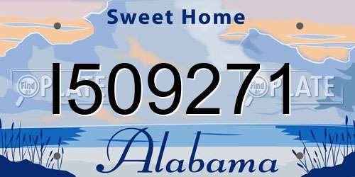I509271 Alabama License Plate