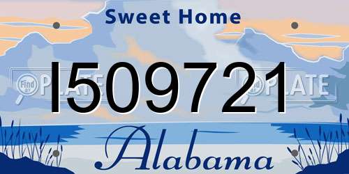 I509721 Alabama License Plate