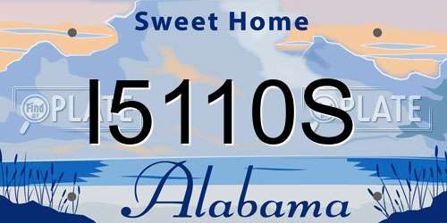 I5110S Alabama License Plate