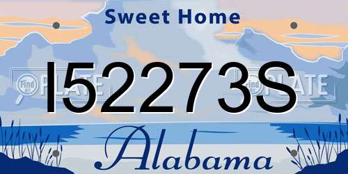 I52273S Alabama License Plate