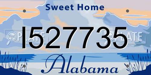 I527735 Alabama License Plate