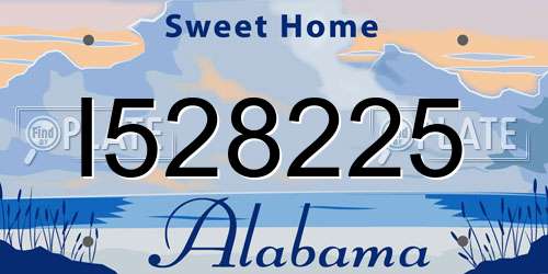 I528225 Alabama License Plate