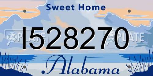 I528270 Alabama License Plate