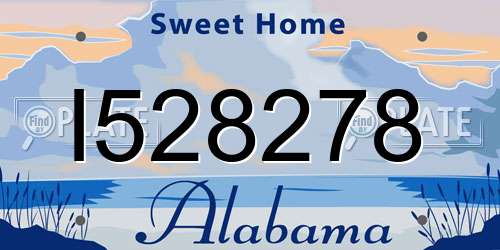 I528278 Alabama License Plate
