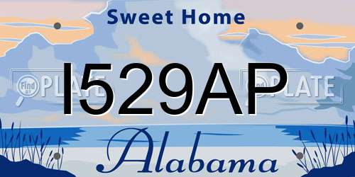 I529AP Alabama License Plate