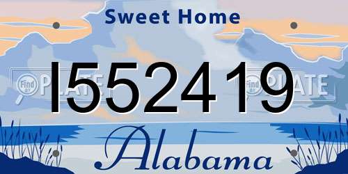 I552419 Alabama License Plate