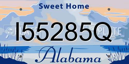 I55285Q Alabama License Plate