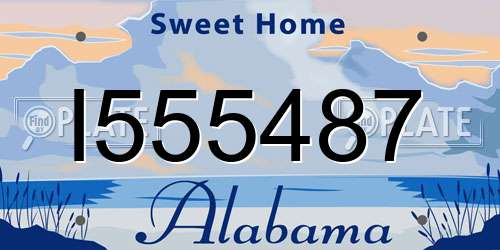 I555487 Alabama License Plate