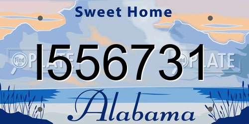 I556731 Alabama License Plate