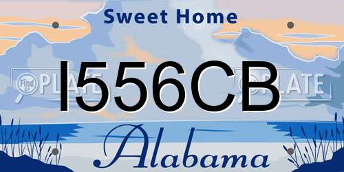 I556CB Alabama License Plate