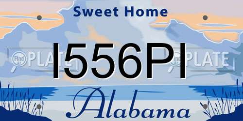 I556PI Alabama License Plate