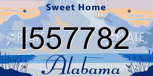 I557782 Alabama License Plate