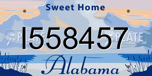 I558457 Alabama License Plate